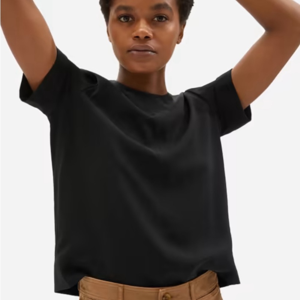 NWOT - never worn Everlane Japanese GoWeave Swing Tee in Black, Women’s 4